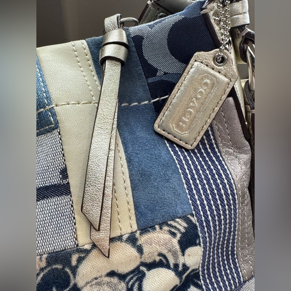 Coach Carly Denim Patchwork Vintage Y2K EUC - Picture 4 of 16